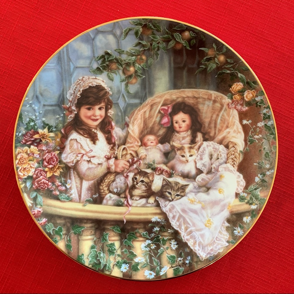 Vintage Bradex Reco 1991 Decorative Plate “Cats in the Cradle” Limited Edition